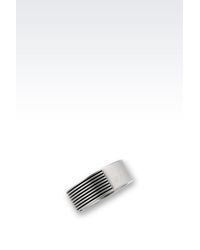 Emporio Armani | Metallic Ring for Men | Lyst