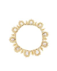 Buccellati | Metallic Baroque Pearl And Diamond Necklace | Lyst