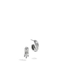 John Hardy | Metallic Bamboo Small Hoop Earrings | Lyst