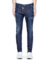 dsquared zipper jeans