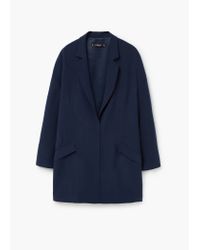 mango blue blazer