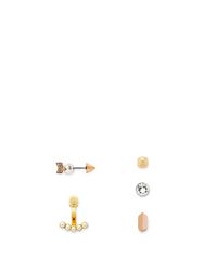 Rebecca Minkoff | Metallic 5-piece Stud Earring Set | Lyst