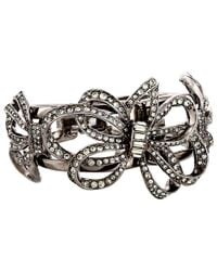 Oscar de la Renta | Black Swarovski Crystal Branch Cuff | Lyst