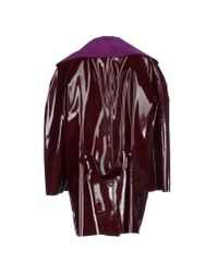 Wanda Nylon Purple Full-length Jacket