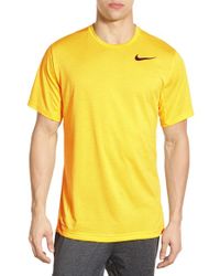 yellow nike dri fit shirt