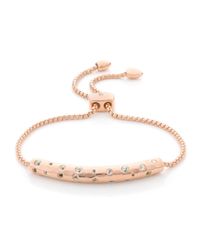 Monica Vinader | Pink Esencia Scatter Chain Bracelet | Lyst