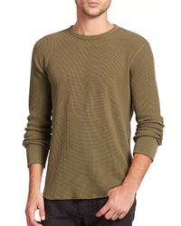 Rag & Bone | Green Standard Issue Waffle-knit Tee for Men | Lyst