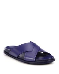 sandals leather fendi criss cross