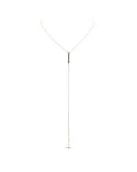 Anne Sisteron | 14kt Yellow Gold Diamond Bar Lariat Necklace | Lyst