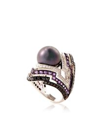 Stephen Webster | Black White Gold Tahitian Pearl Ring | Lyst