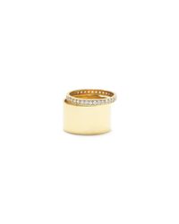 Club Monaco | Metallic Campbell Cigar Stack Ring | Lyst