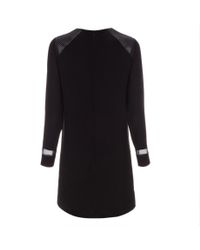 Paul Smith | Black Silk Pleated Textured Dress | Lyst