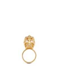 Alexander McQueen | Metallic King Skull Ring | Lyst