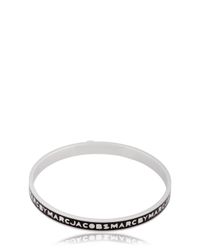 Marc By Marc Jacobs | Metallic Classic Marc Skinny Logo Bracelet | Lyst