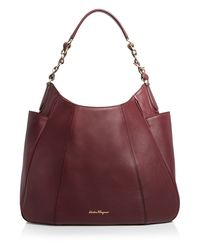 Ferragamo | Red Elle Hobo | Lyst