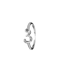 Lulu Frost | Metallic Code Number Sterling Silver #3 Ring | Lyst