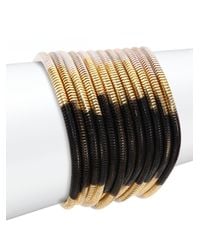 ABS By Allen Schwartz | Metallic Color Mix Ombré Multi-row Coil Bracelet | Lyst