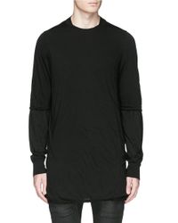 rick owens double layer