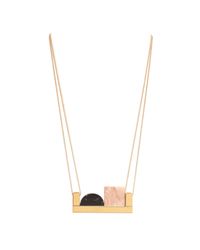 Marion Vidal | Green Black And Rose Marble Necklace | Lyst