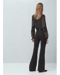 mango high waist flare jeans