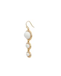 Trina Turk | White Cabochon Linear Drop | Lyst