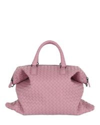Bottega Veneta | Pink Small Convertible Intreccio Leather Bag | Lyst