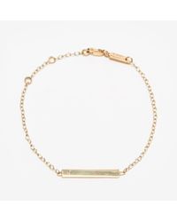 Loren Stewart | Metallic Cable Diamond Itsy Id Bracelet | Lyst