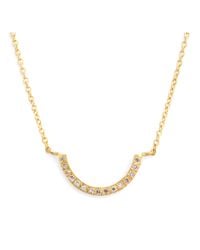 Satomi Kawakita | Metallic 18k Diamond U-shape Necklace | Lyst