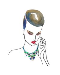 Shourouk - Blue Theresa Necklace - Lyst
