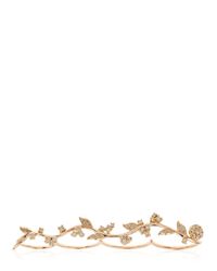Elise Dray | Metallic Paquerette Four Finger Ring | Lyst