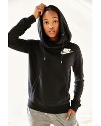 nike black rally hoodie