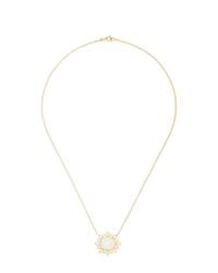 Jamie Wolf | Metallic Aladdin Edge Small Oval Pendant Necklace with Rainbow Moonstone and White Diamonds | Lyst