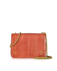 Jérôme Dreyfuss | Orange Eliot Brick Elaphe & Leather Crossbody Bag | Lyst