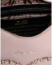 Love Moschino | Pink Large Fabric Bag | Lyst
