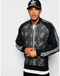 adidas originals black panelled track jacket