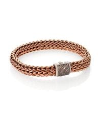 John Hardy | Metallic Classic Chain Bronze & Silver Bracelet for Men | Lyst