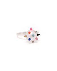 Nektar De Stagni | White Color Spike Pearl Ring | Lyst