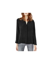 Maje | Black Clara Silk Shirt | Lyst