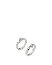 Rebecca Minkoff | Metallic Two Triangle Band Set | Lyst