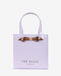 Ted Baker Small Patent Bow Shopper Bag in Light Purple (Purple) - Lyst