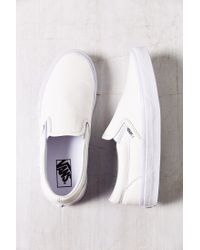 white leather vans womens