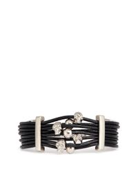 Alexander McQueen | Multicolor Multi Skull Leather Bracelet | Lyst