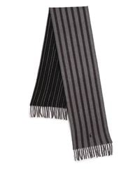 Polo Ralph Lauren | Gray Double-faced Striped Scarf for Men | Lyst