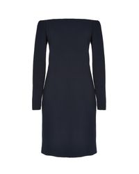 Tibi Black Viscose Crepe Off-the-shoulder Dress