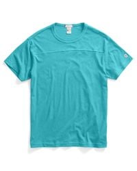 Todd Snyder | Blue Football T-Shirt In Aquamarine for Men | Lyst