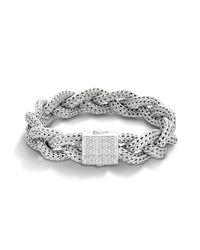 John Hardy | Metallic Medium Braided Bracelet | Lyst