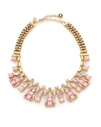 kate spade new york | Metallic Turn Heads Statement Box Chain Necklace | Lyst