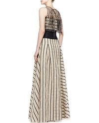 carolina herrera striped gown
