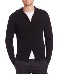 mens cashmere zip hoodie