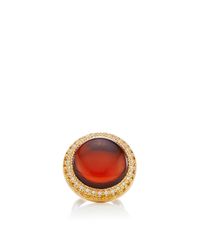Abellan New York | Metallic Diamond, Yellow Sapphire And Citrine Ring | Lyst